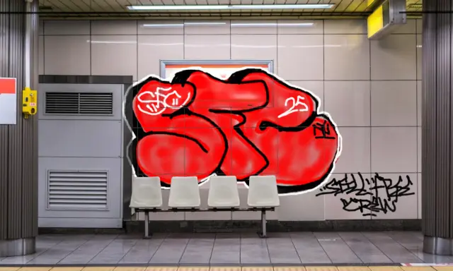 Graffiti artwork by cuntrash635