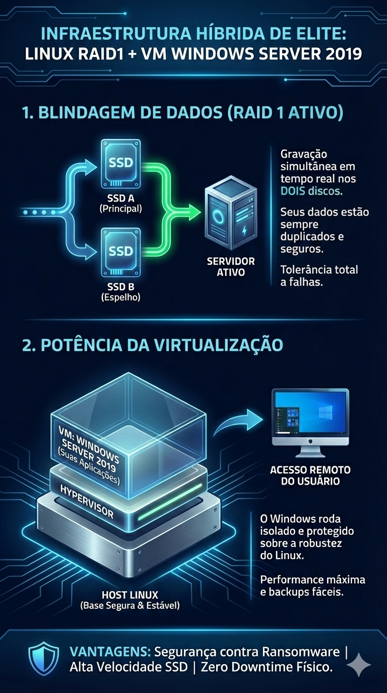 Infraestrutura RAID e VM