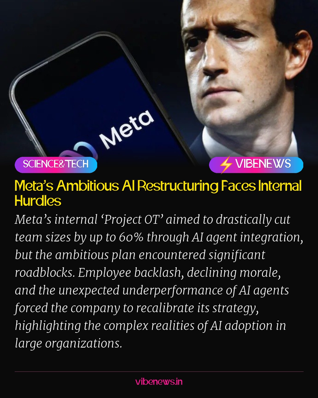 Meta’s Ambitious AI Restructuring Faces Internal Hurdles