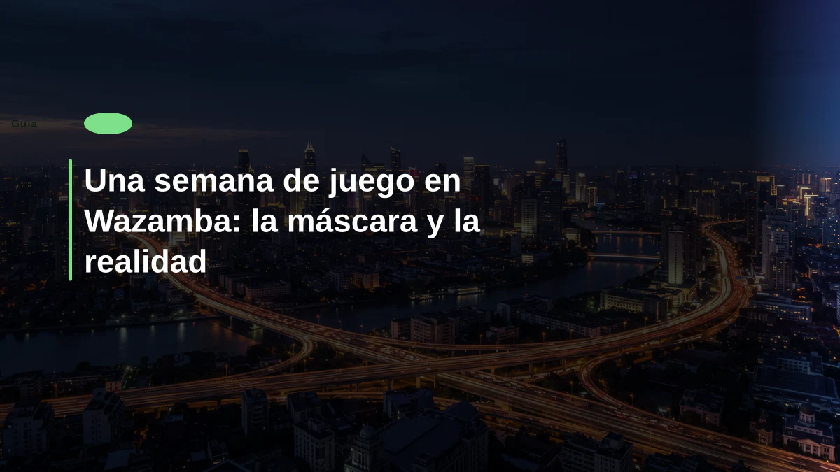 Una semana de juego en Wazamba: la máscara y la realidad