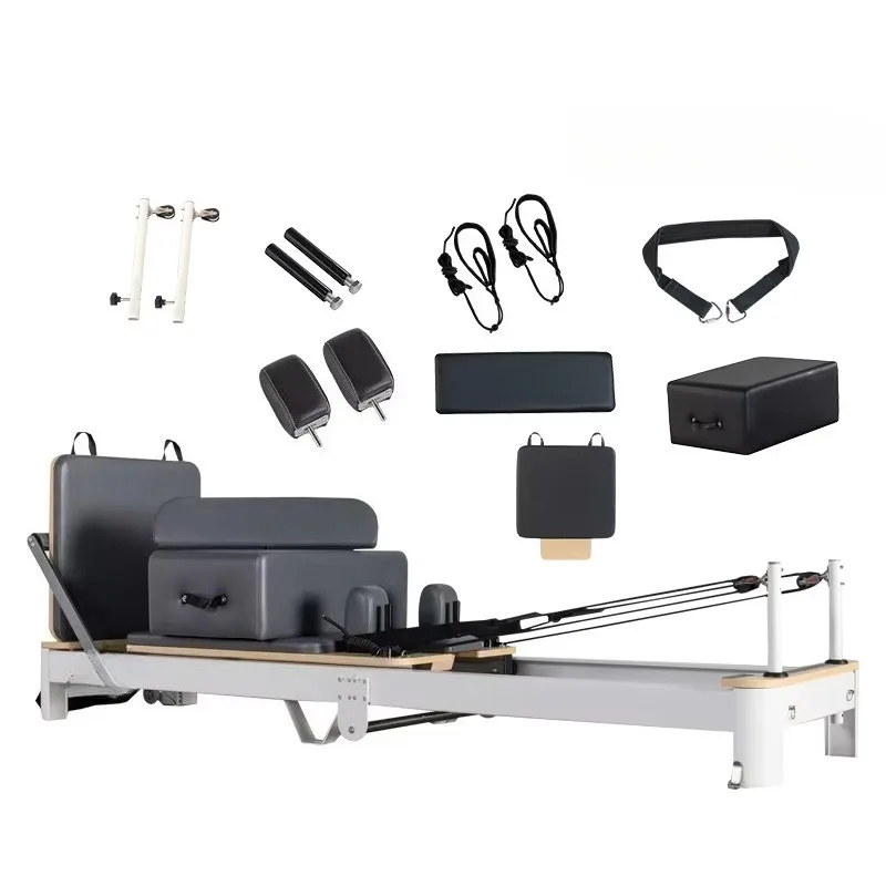 Studio Equipment Training Body Gym Building Custom Yoga Aluminium Half Tower Pilates Reformer pilates elevated reformer Yoga view 3