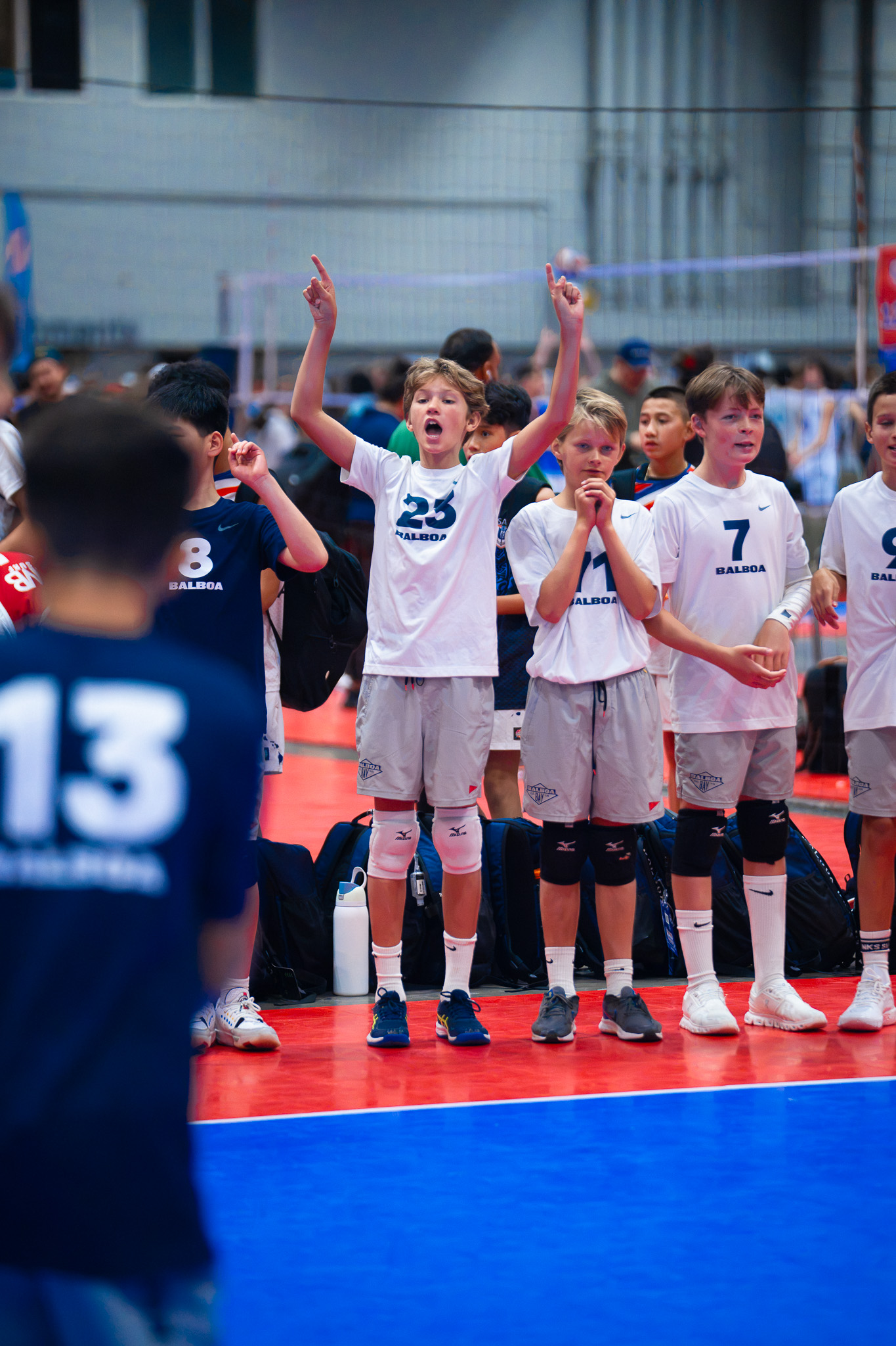 Balboa Bay boys Jr. High players at practice