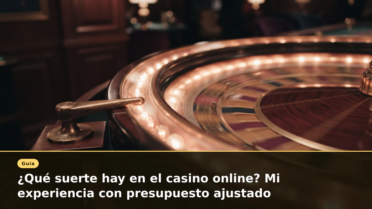 ¿Qué suerte hay en el casino online? Mi experiencia con presupuesto ajustado