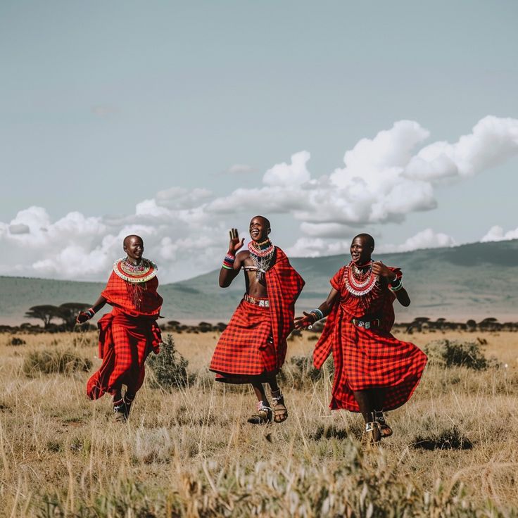 Cultural dance performance by the Maasai community