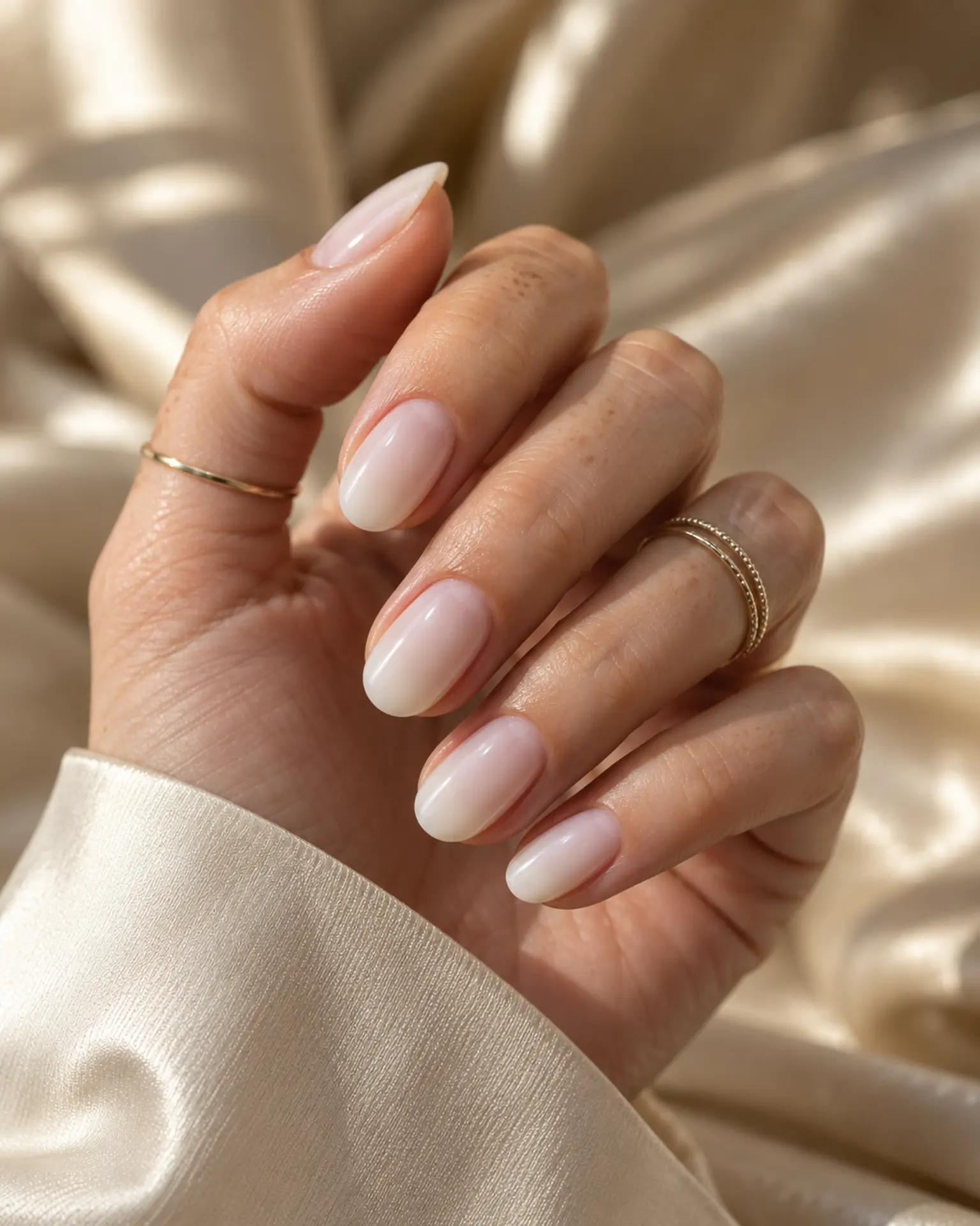White Sheer Jelly Wash manicure inspiration for white nail ideas