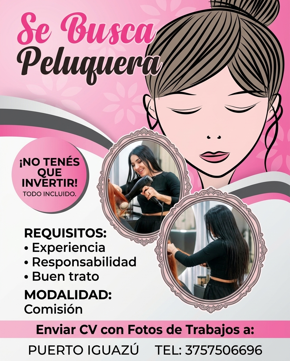 Se Busca Peluquera en Puerto Iguazu