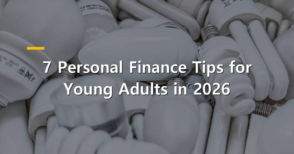 Young adult looking at personal finance tips on a tablet