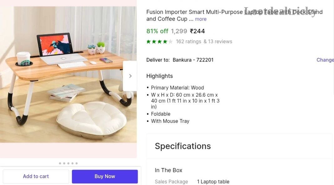Study Laptop Table – Just ₹244 | Top Unbeatable Deal