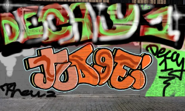 Graffiti artwork by DECAY