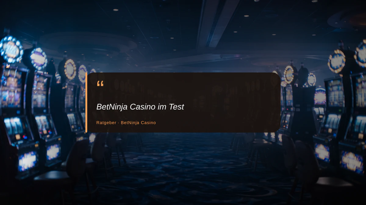 BetNinja Casino im Test