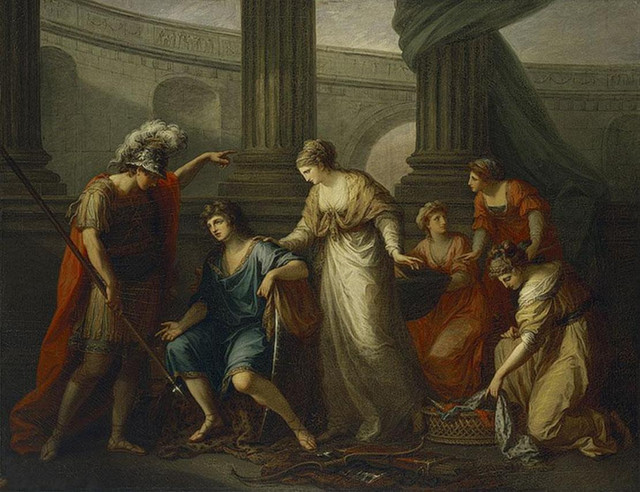 Гектор зовет Париса на битву 1775