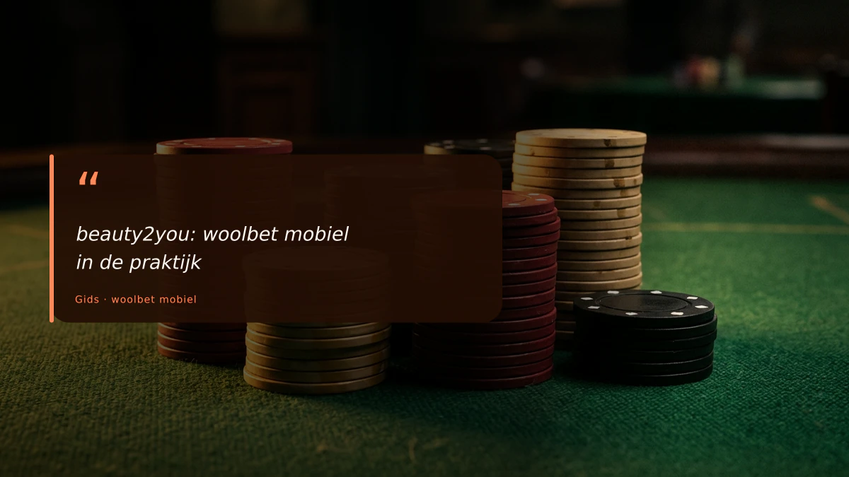 beauty2you: woolbet mobiel in de praktijk