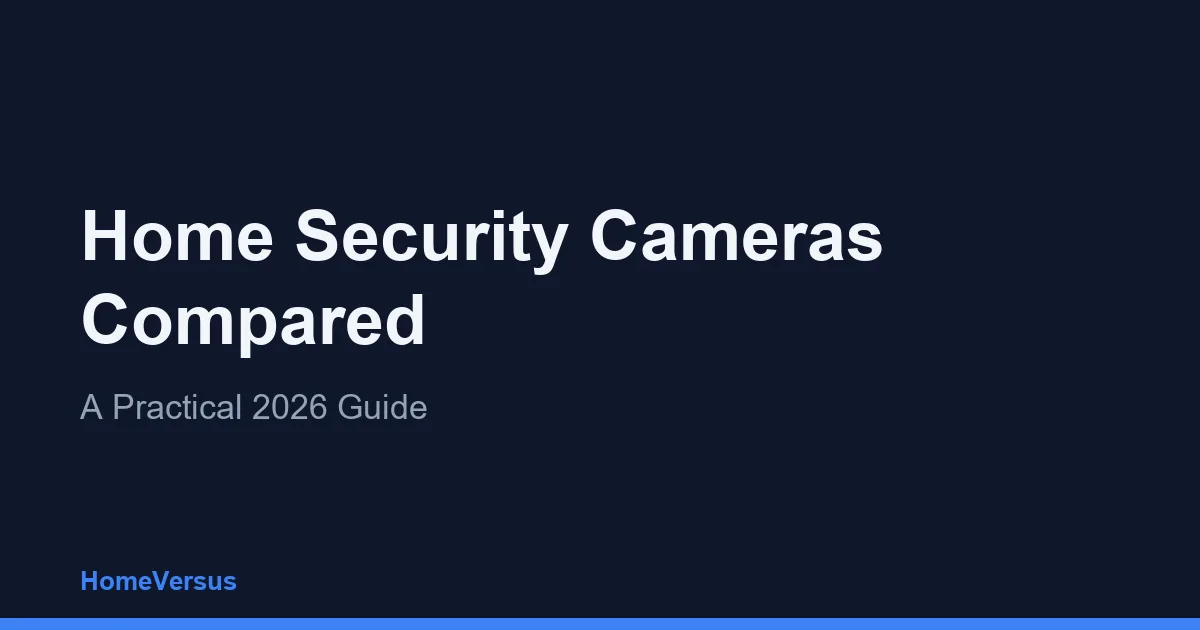 Home Security Cameras Compared