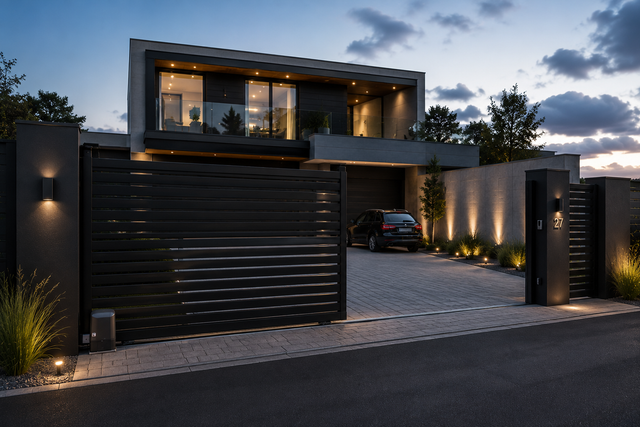 Modern sliding gates