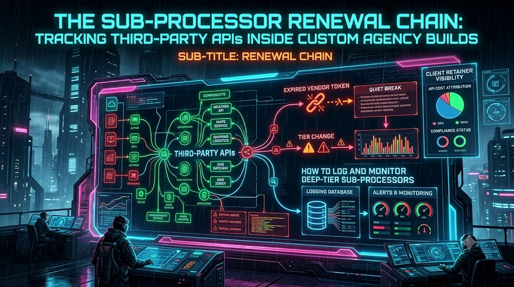 The Sub-Processor Renewal Chain: Tracking Third-Party APIs Inside Custom Agency Builds