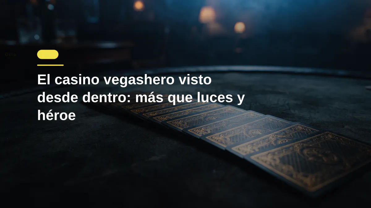 El casino vegashero visto desde dentro: más que luces y héroe