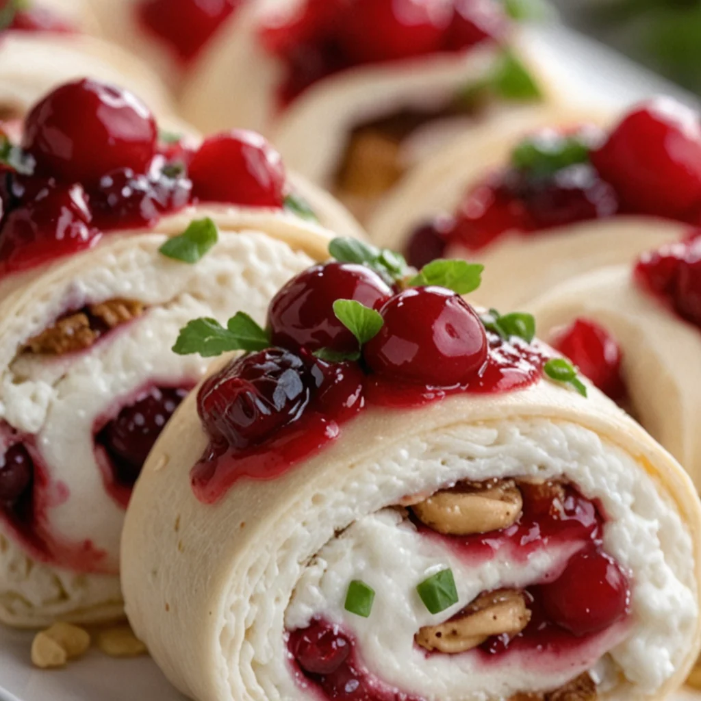 Christmas Cranberry Roll-Ups