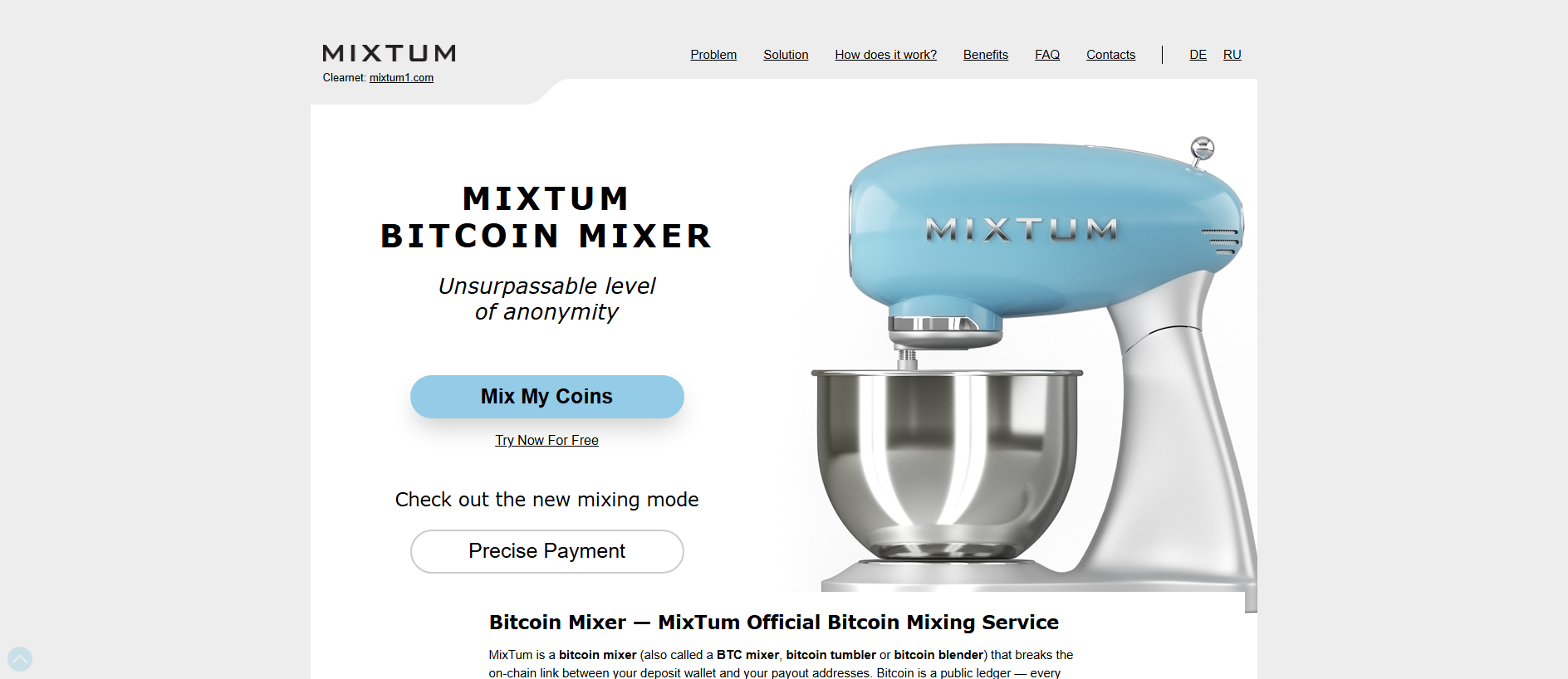 Stored capture of mixtum1.com