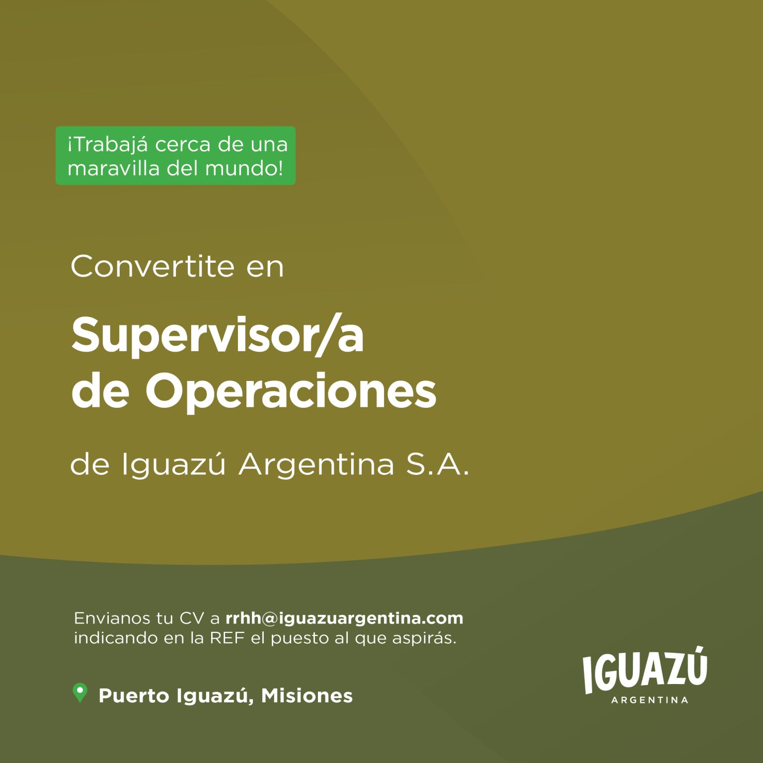 Convertite en Supervisor / a de Operaciones  en Puerto Iguazú