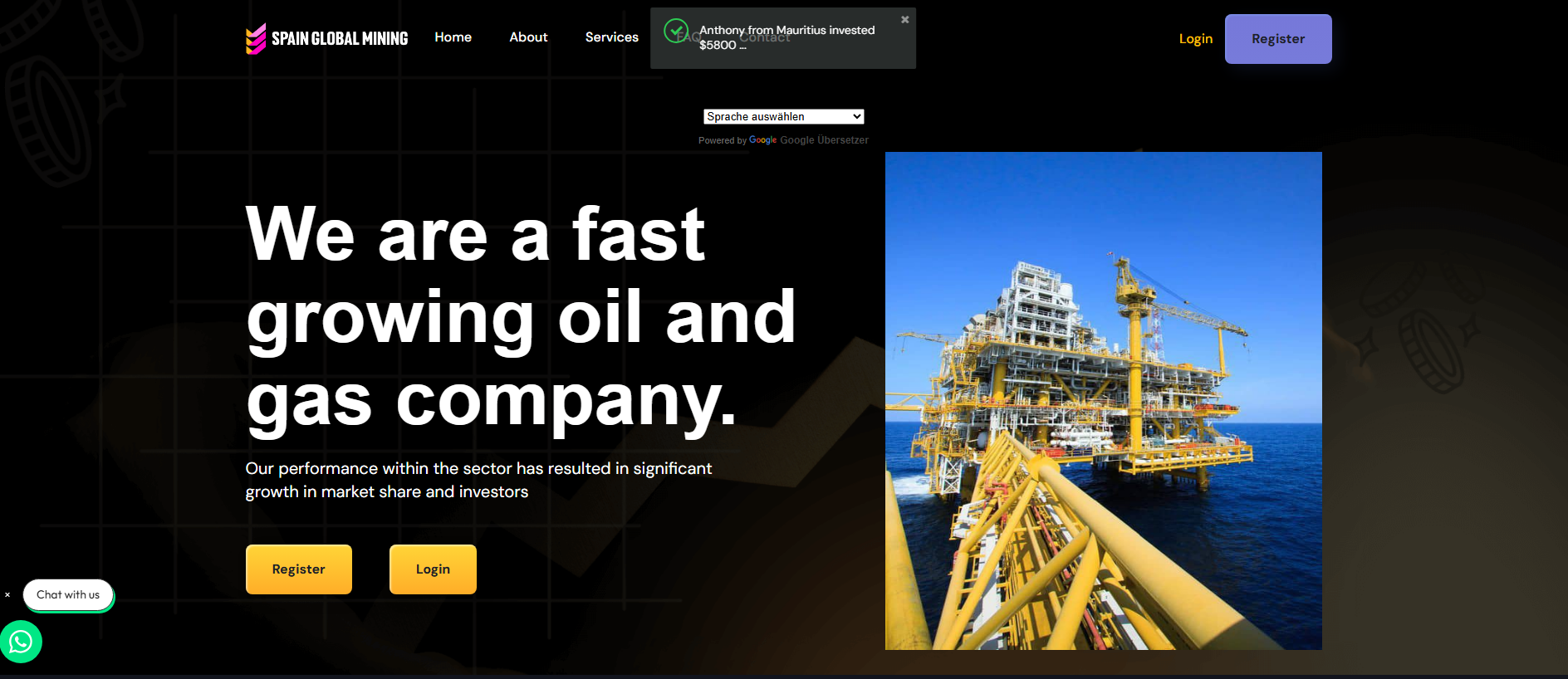 Stored capture of spainglobalmining.com