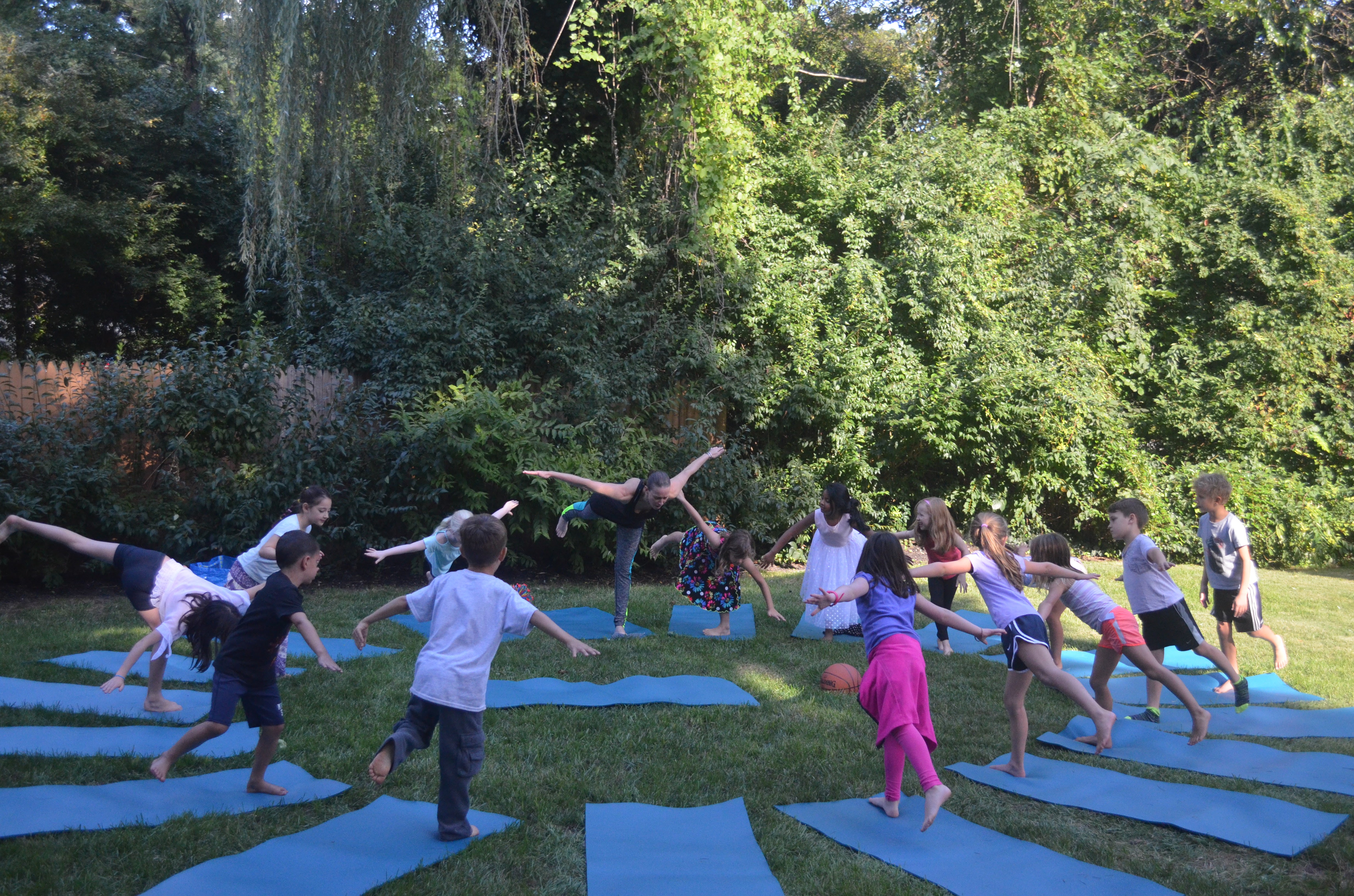 Children enjoying a Yoga@Play class