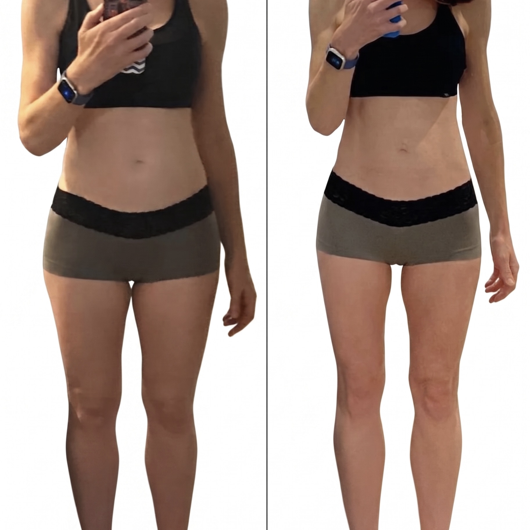 Client body transformation before and after