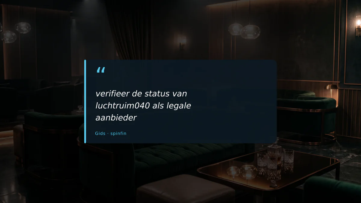 verifieer de status van luchtruim040 als legale aanbieder