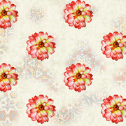 seamless pattern stylized beautiful flowers Light background