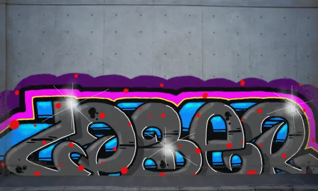 Graffiti artwork by LPBER