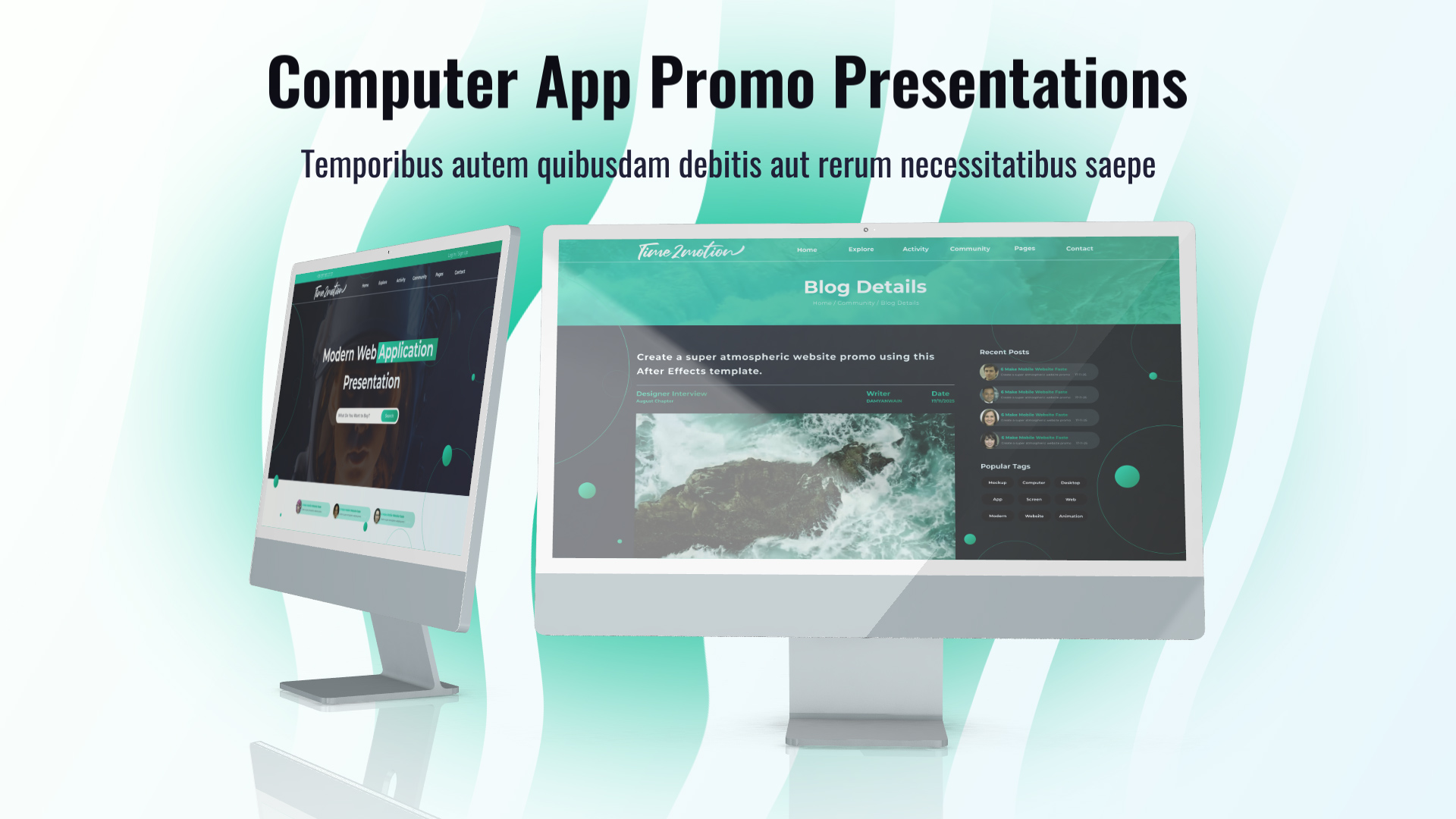 Web Desktop Promo Mockup Web Desktop Promo Mockup