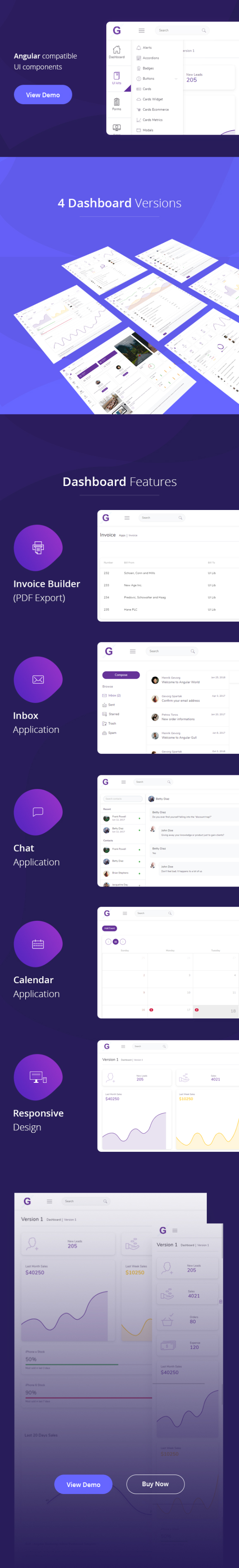 Gull - Angular 19+ Admin Dashboard Template - 2
