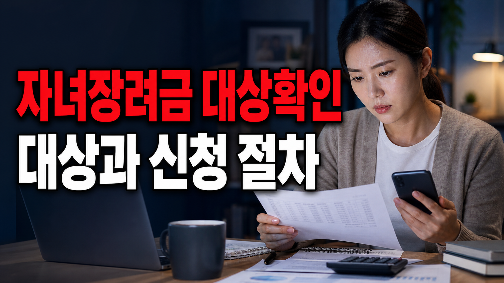 맞벌이 소득 5천만 원 넘으면 근로장려금은 안 되나? 자녀장려금 기한후신청 대상 확인 관련 핵심 정보를 상징적으로 보여주는 썸네일 이미지
