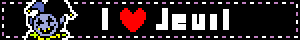 I heart Jevil blinkie