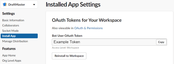 OAuth Token Example