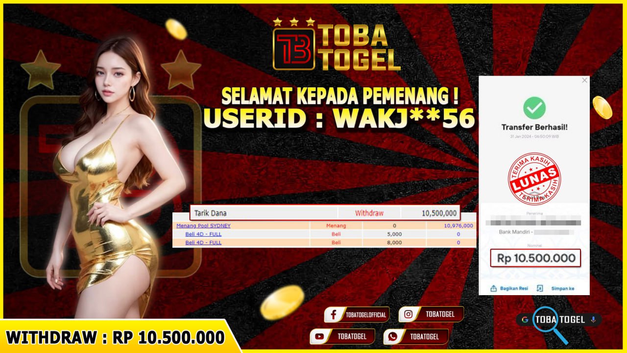 JACKPOT SYDNEY - 10 JUTA LANGSUNG DI BAYAR !