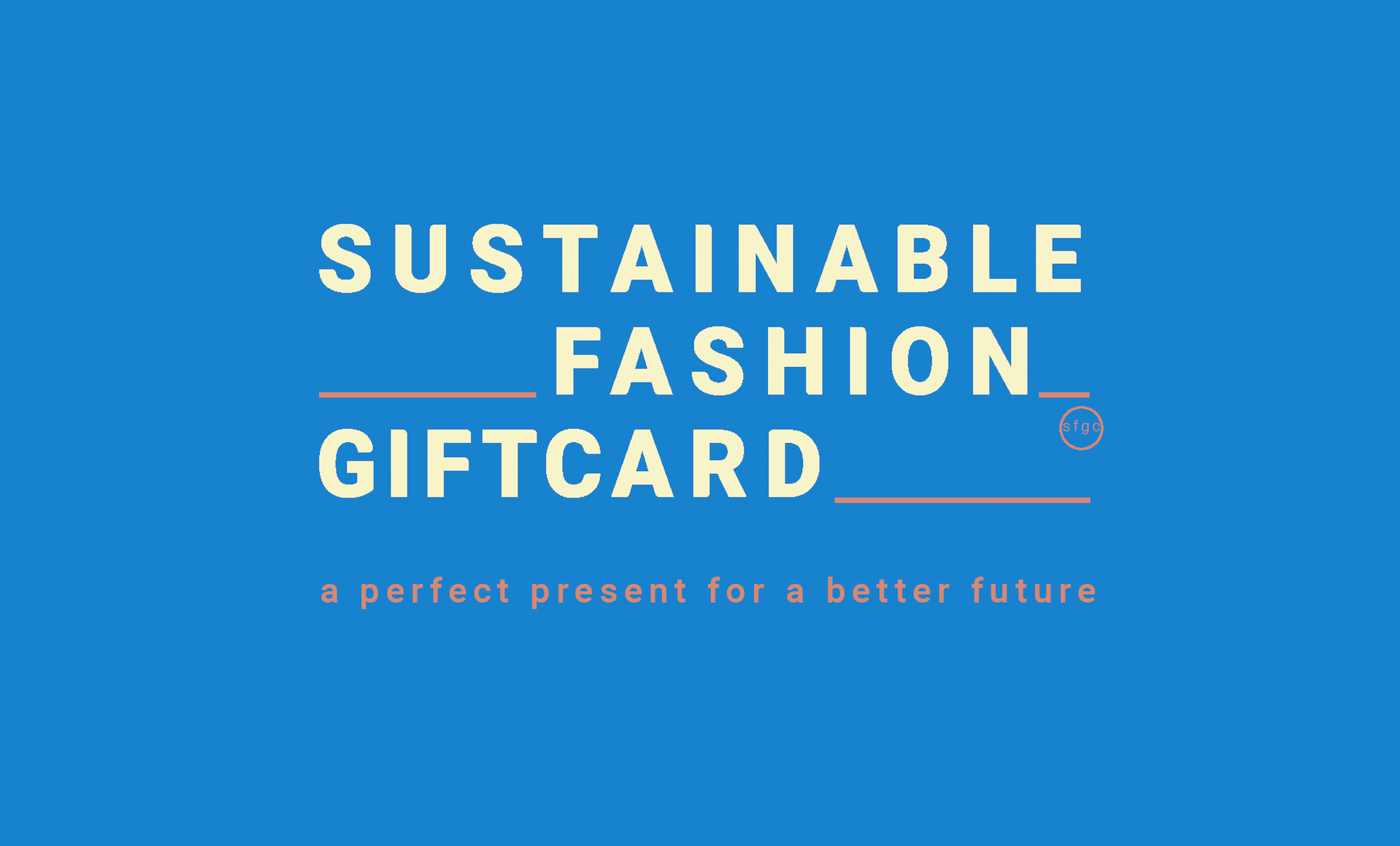 Sustainable Fashion giftcard