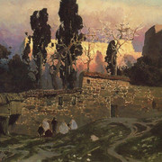 Константинополь (Стамбул) Эски Сарайский сад 1882