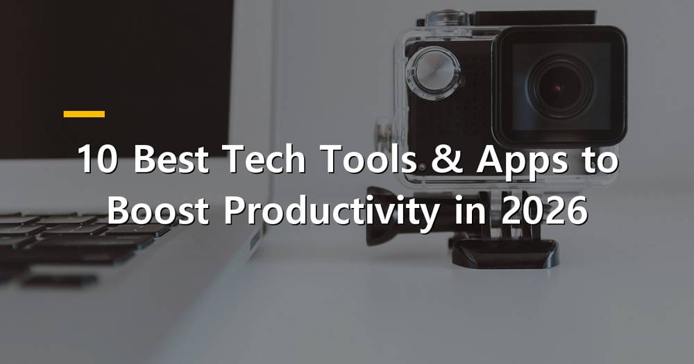 Person working efficiently with various tech tools and apps on a laptop and tablet