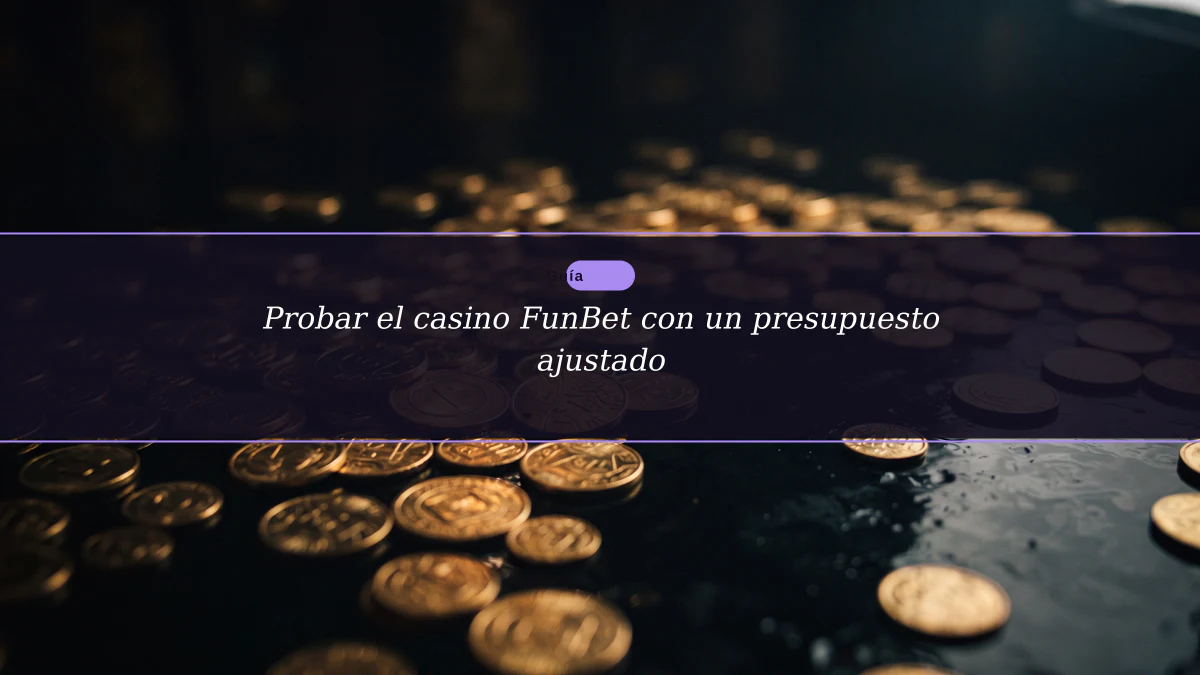 Probar el casino FunBet con un presupuesto ajustado