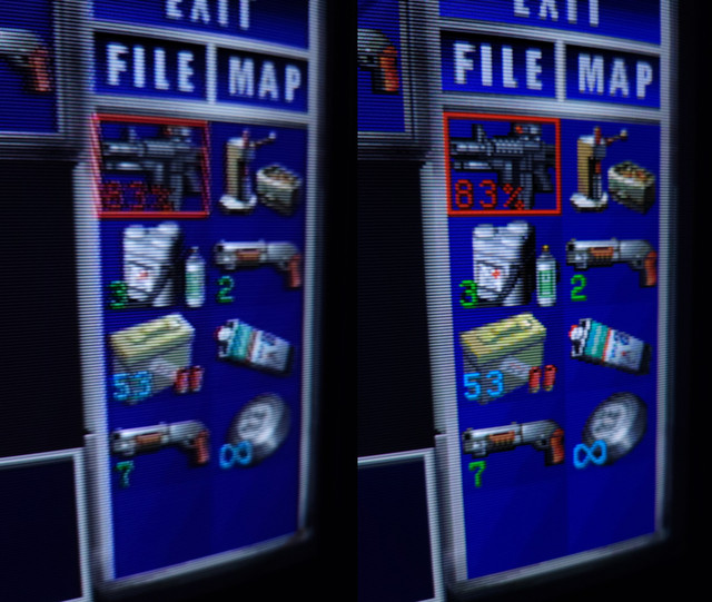 PS1 Composite vs RGB (Sony PVM-14m2e)