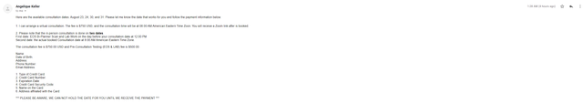 Weird communication from Paley