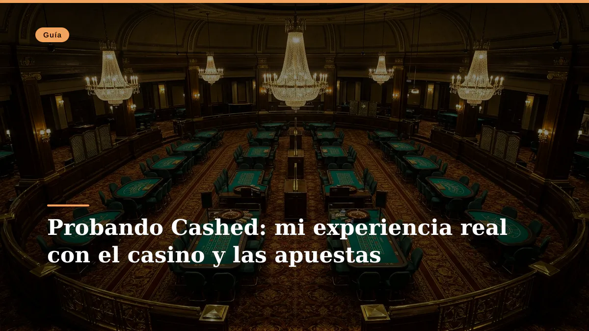 Probando Cashed: mi experiencia real con el casino y las apuestas