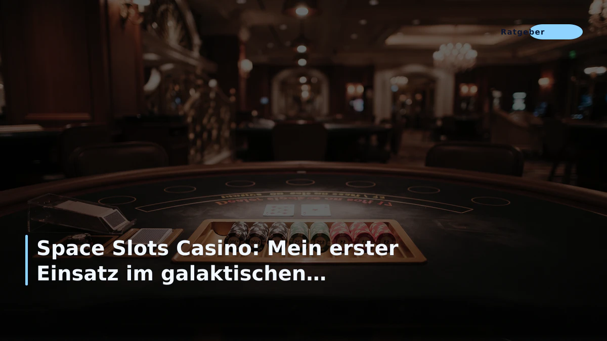 Space Slots Casino: Mein erster Einsatz im galaktischen Spieleparadies