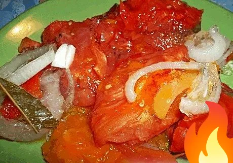 Постер Помидоры в желе на зиму