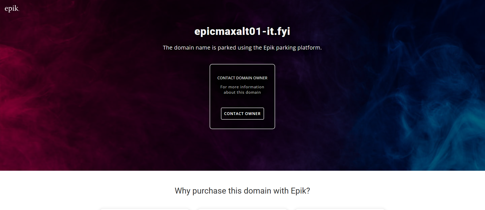 Stored capture of epicmaxalt01-it.fyi