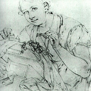 Кружевница Этюд для одноименной картины 1823