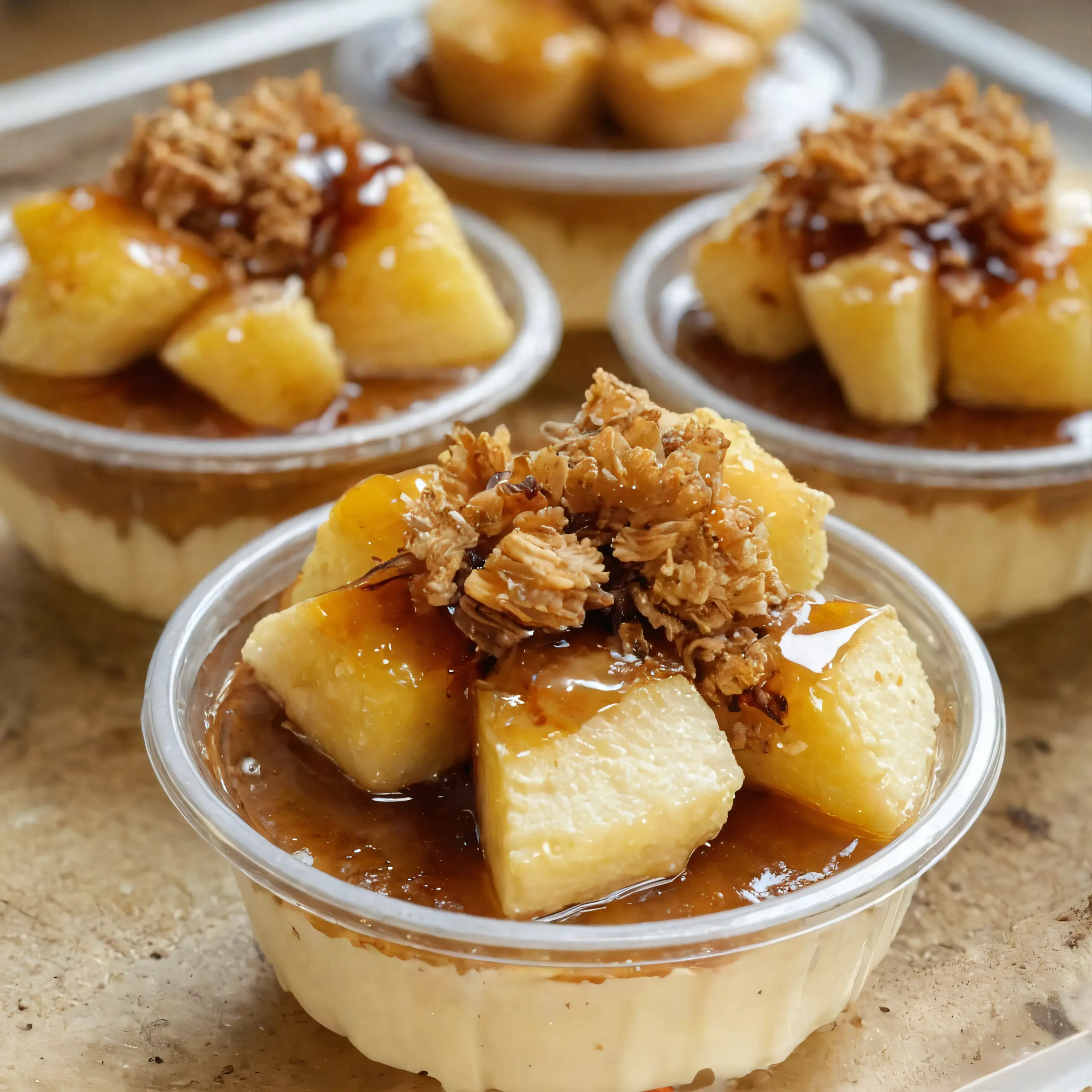 Caramel Apple Dessert Cups
