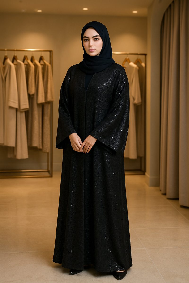 تنسيق عباية خليجية عصرية محتشمة