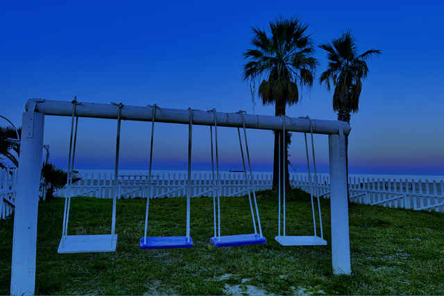 Vista panoramica del Bora Bora Beach Club a Marina di Sibari