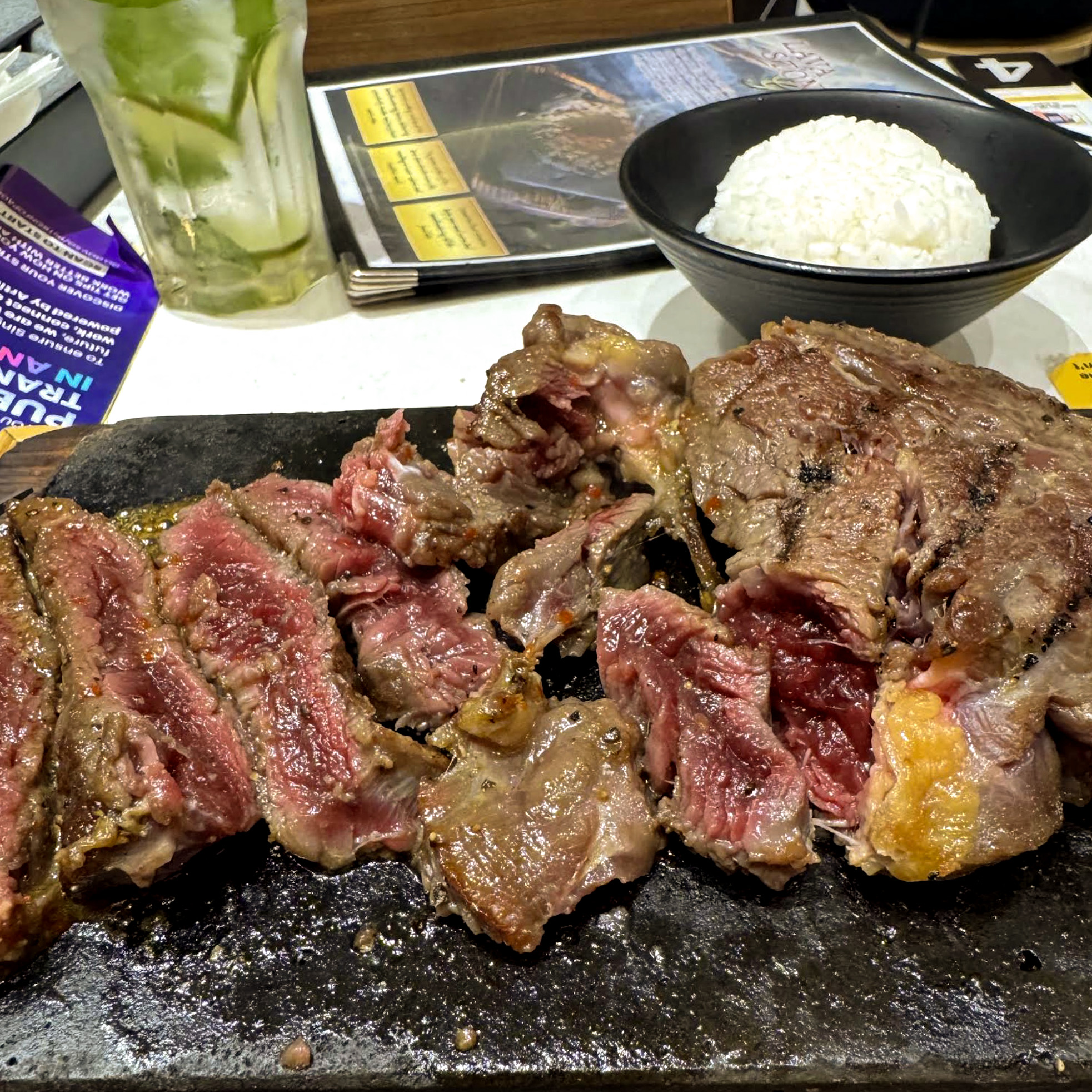 Pasta and side dishes at Steak 99 PLQ Mall
